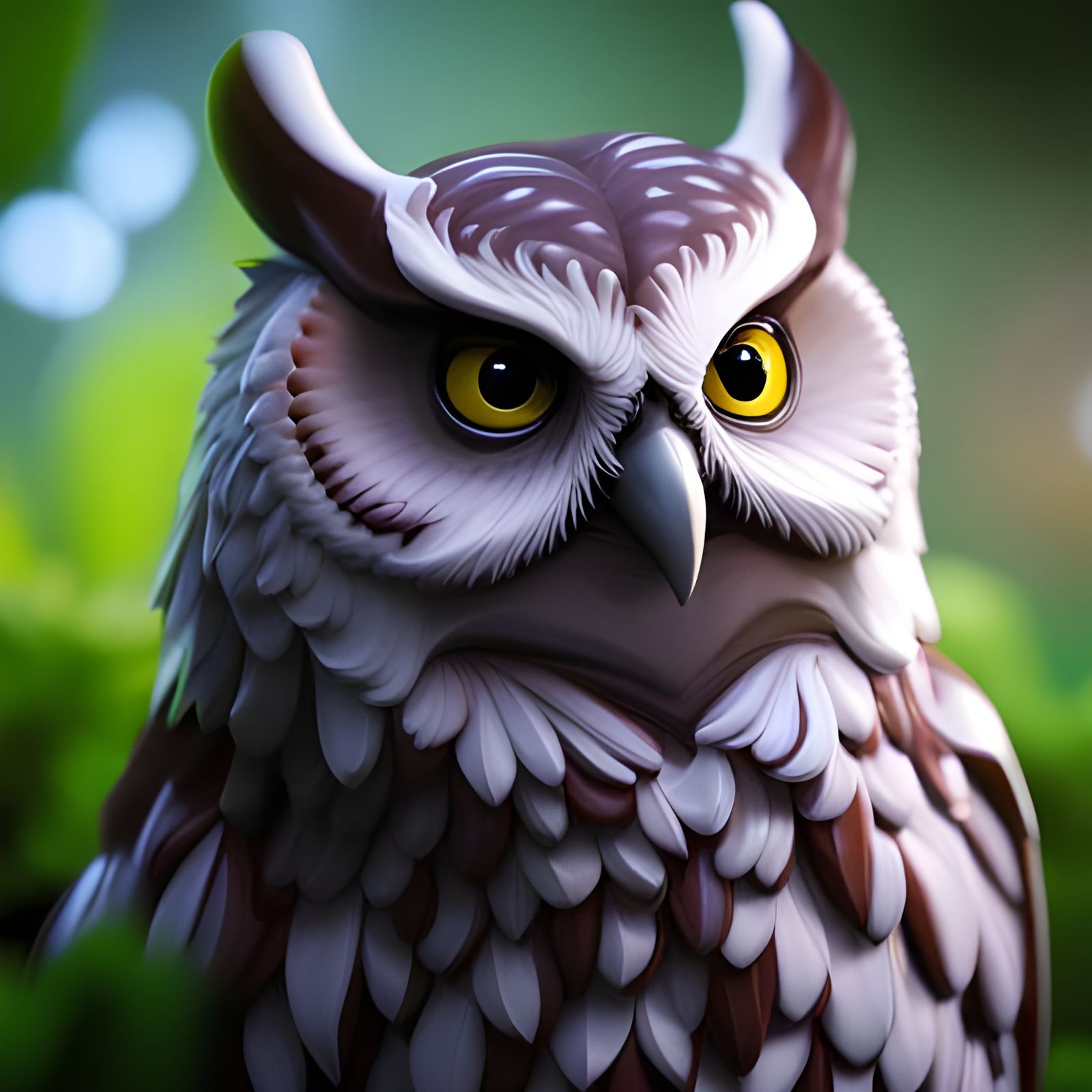 purple owl  by @premium