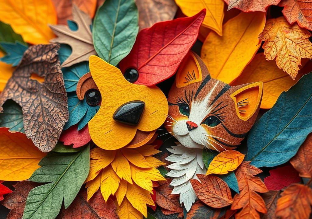 Kitten and Puppy Collage