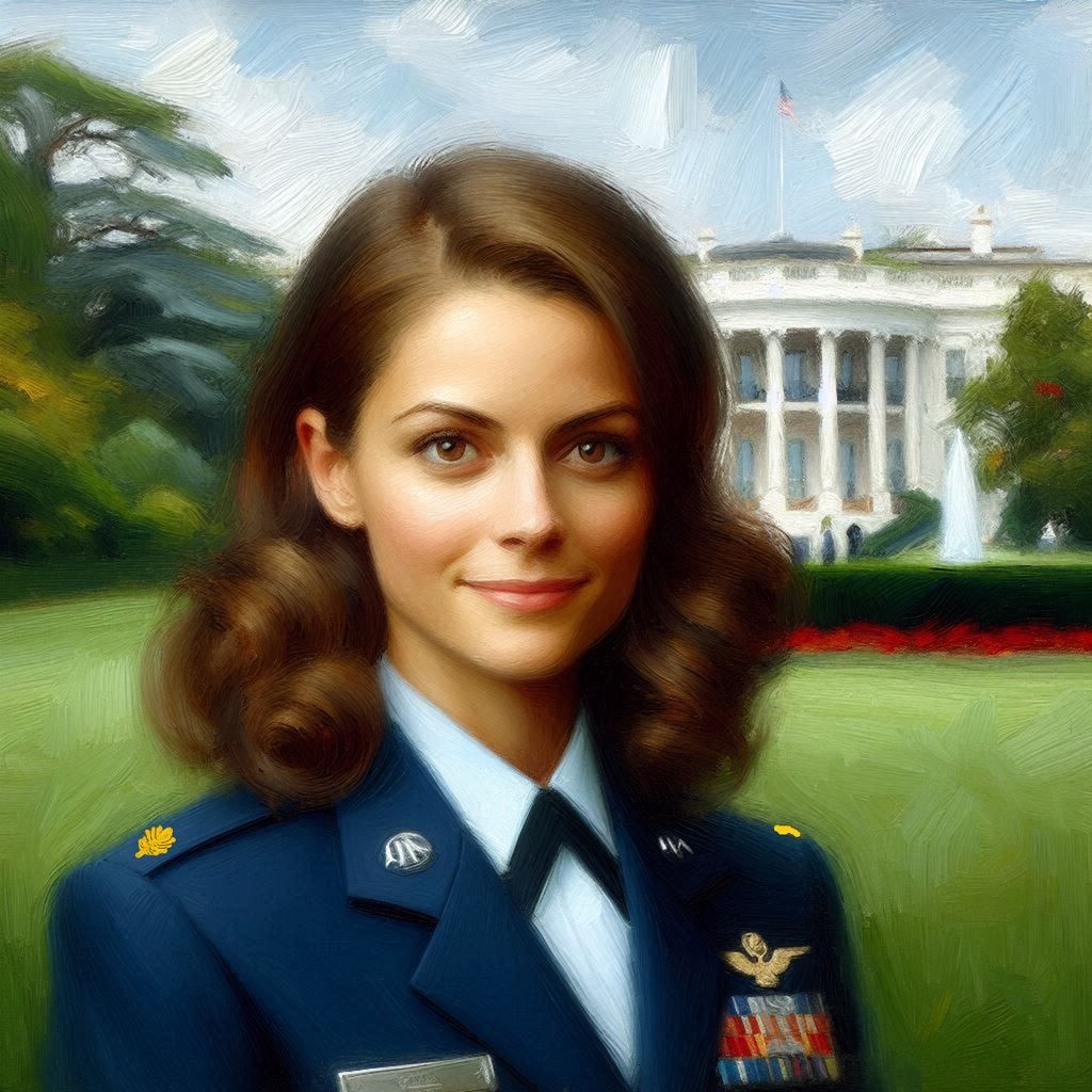 "Major Fey at the White House"