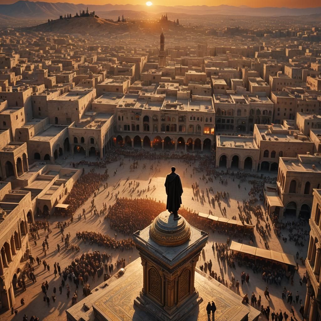 Eli Cohen Hanged in Damascus Square: Matte Painting
