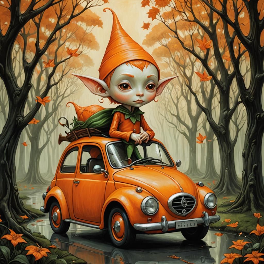 Orange Elf Car