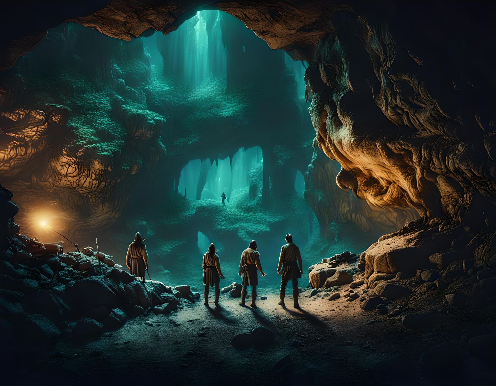 Fantasy cavern - AI Generated Artwork - NightCafe Creator