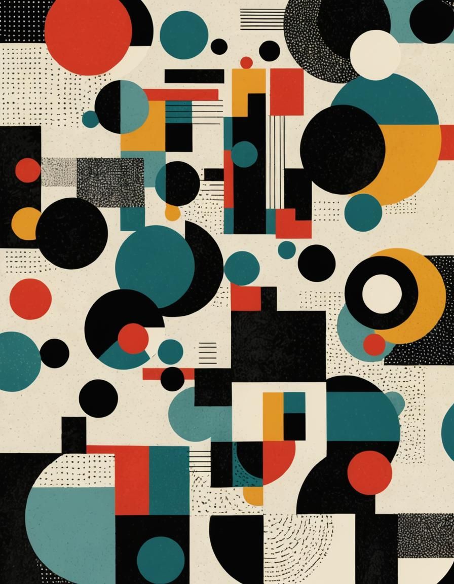 Abstract Bauhaus Art