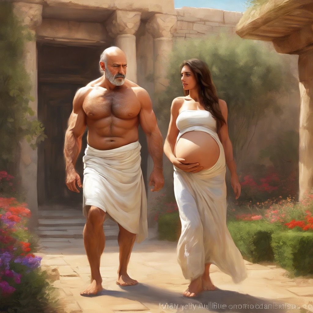 Heliodora carries the blind generals child