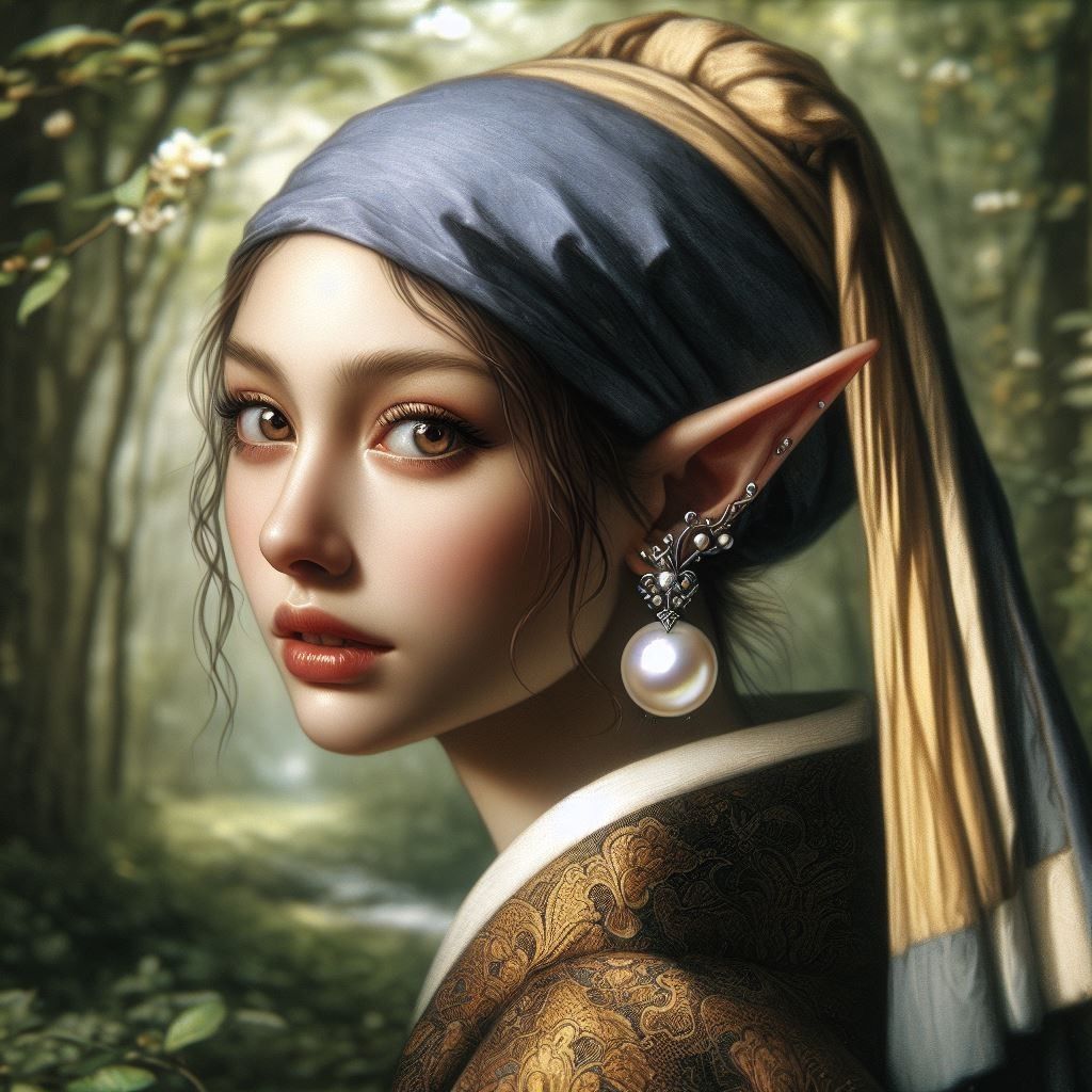 The Elf Girl with the Pearl Earring