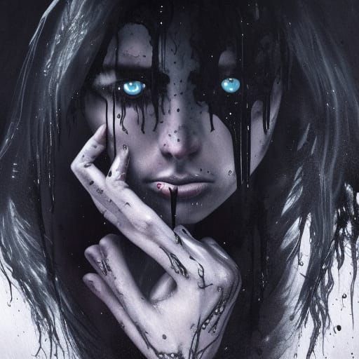 The crying woman - AI Generated Artwork - NightCafe Creator