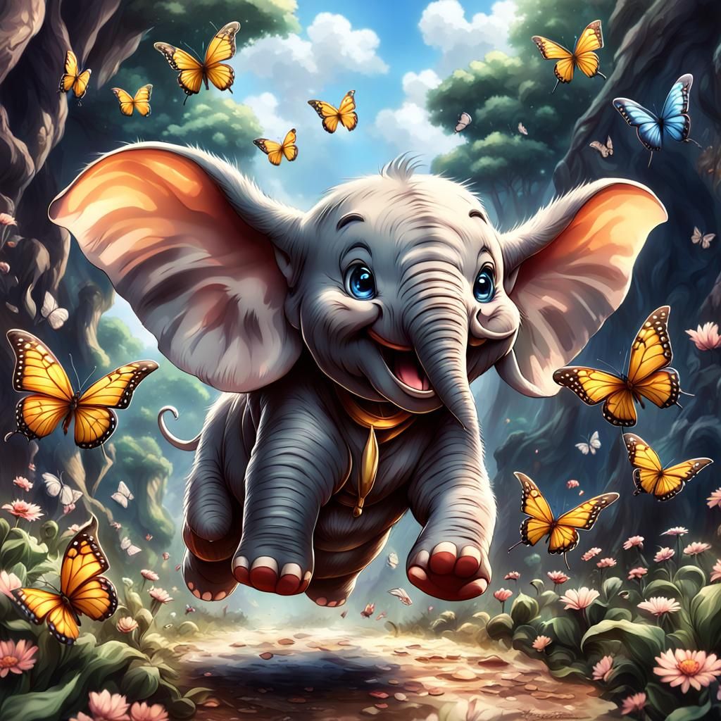 Little smiling elephant