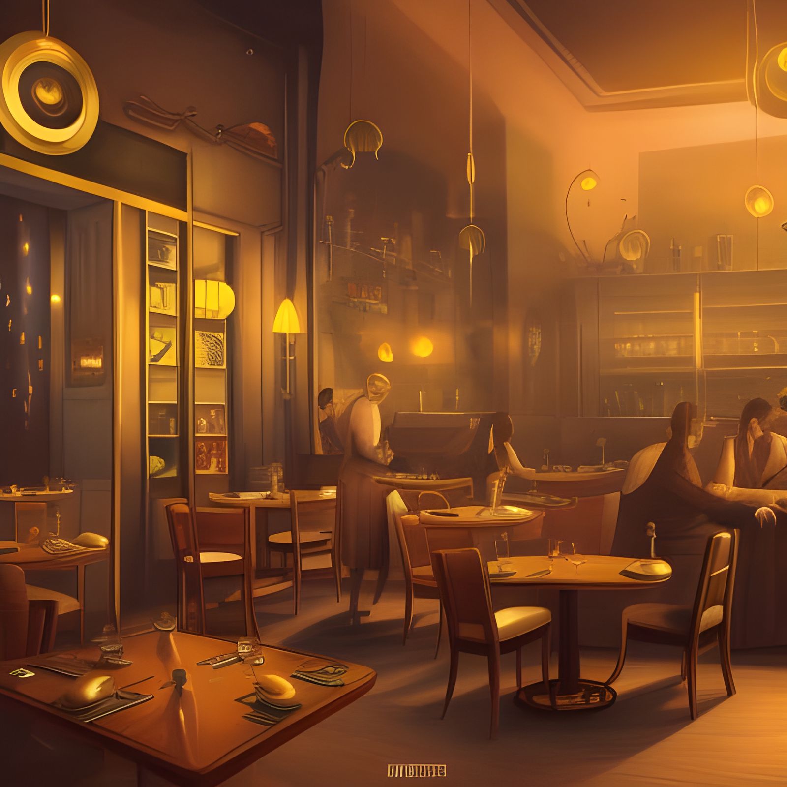 Cozy Cafe - AI Generated Artwork - NightCafe Creator