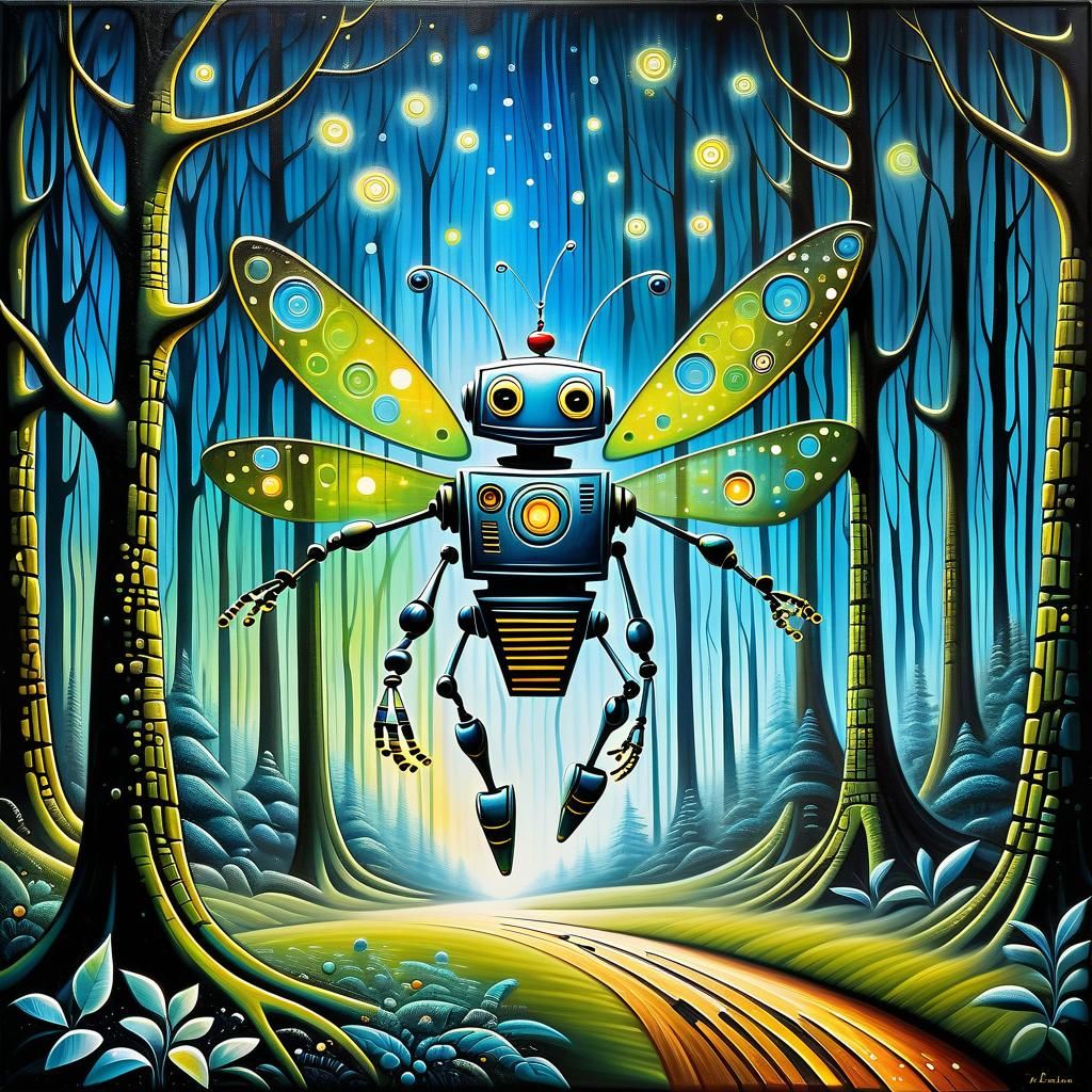 Robot and the Fireflies 11