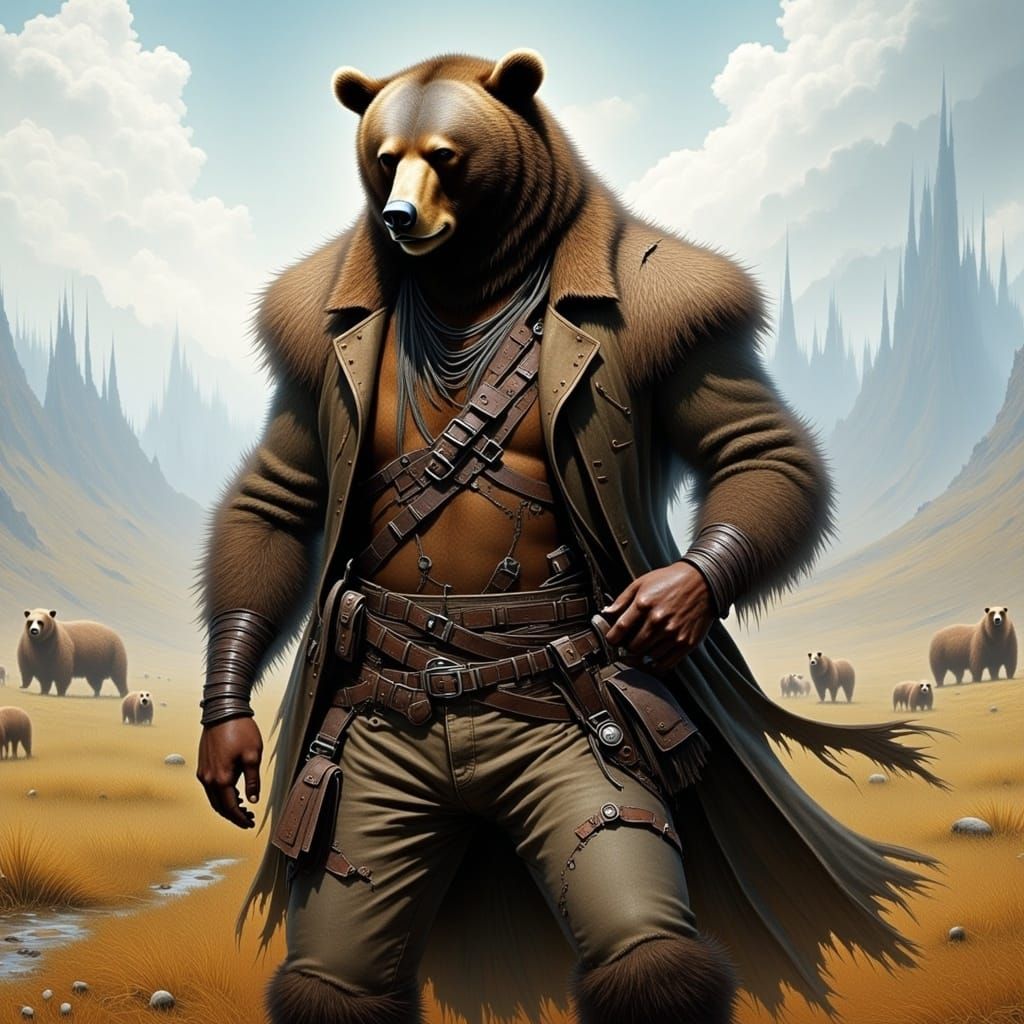  <lora:Bearable Flux:1.0>man