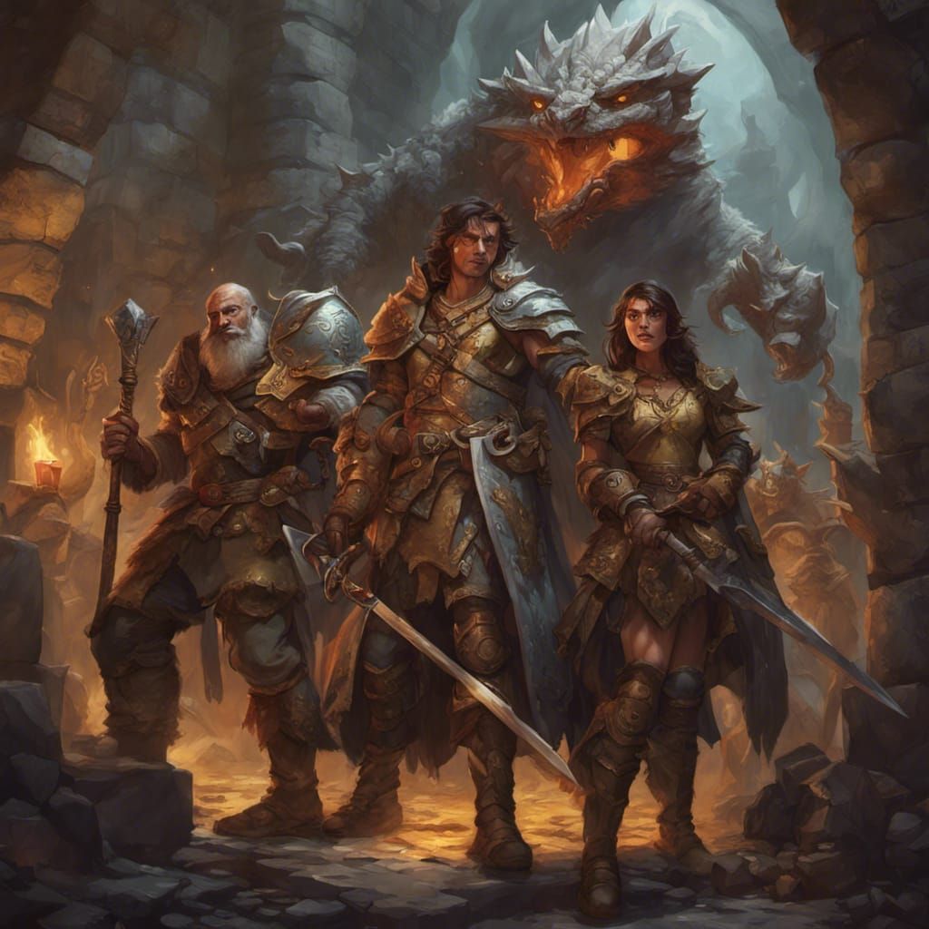 A DnD party  by @James