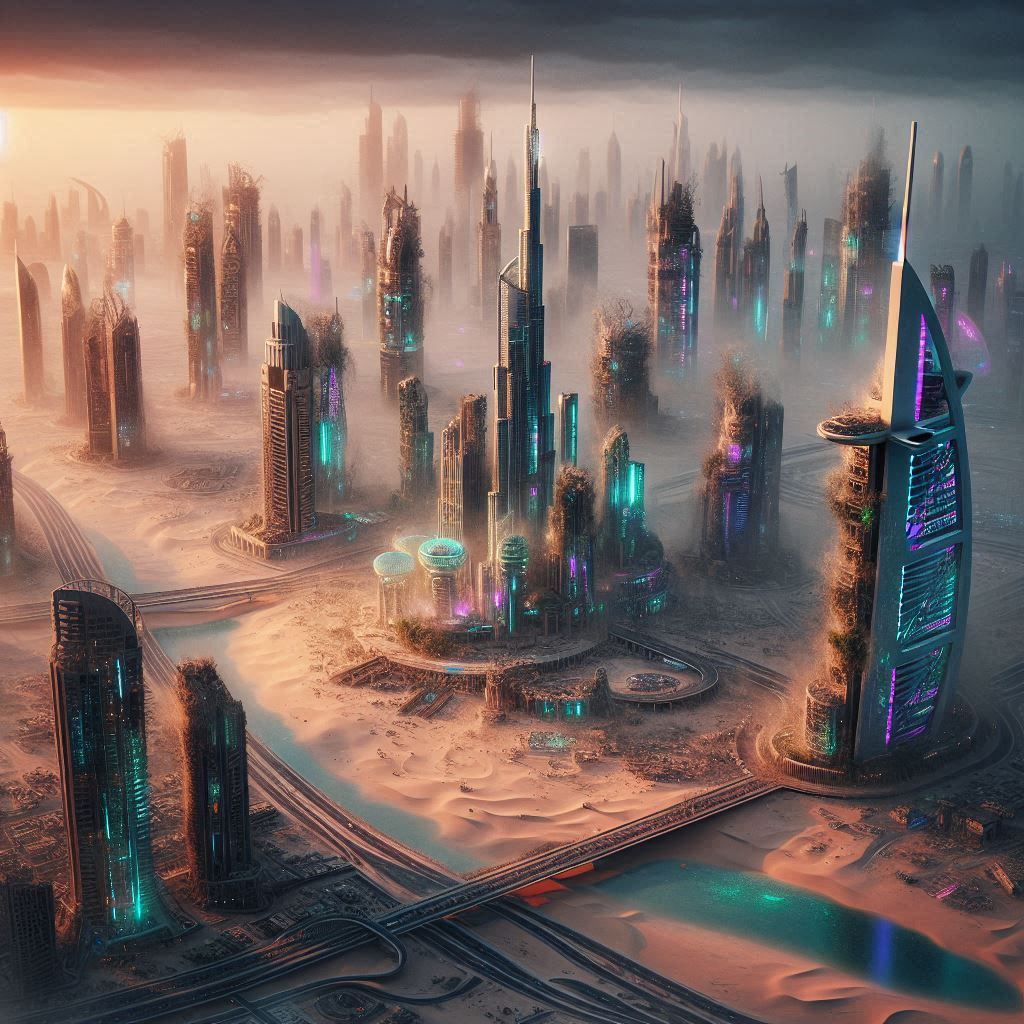 Dystopian cities - void of any real civilization