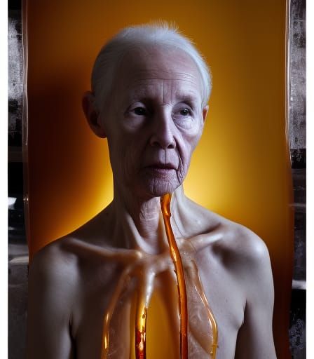 Dementia Encased in Amber: Hyperrealistic Venetian Glass