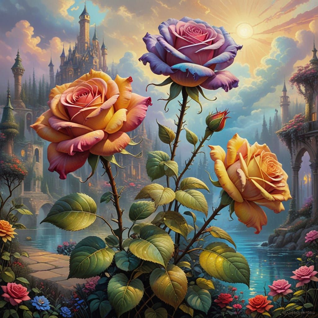 Surreal roses  by @Eto Demerzel