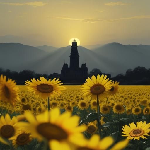 Yellow, once a sunbeam bright,
Now casts a hue of burdened d...