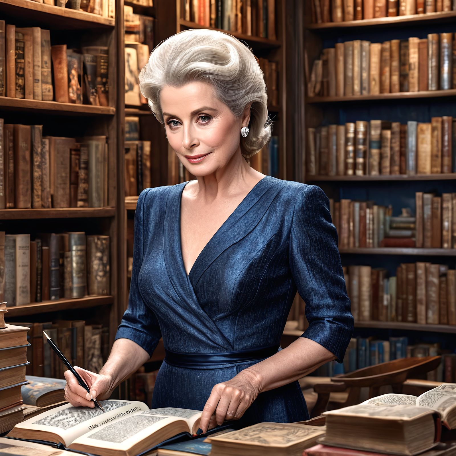 282 – ...and in a small back room full of books her eyes met...