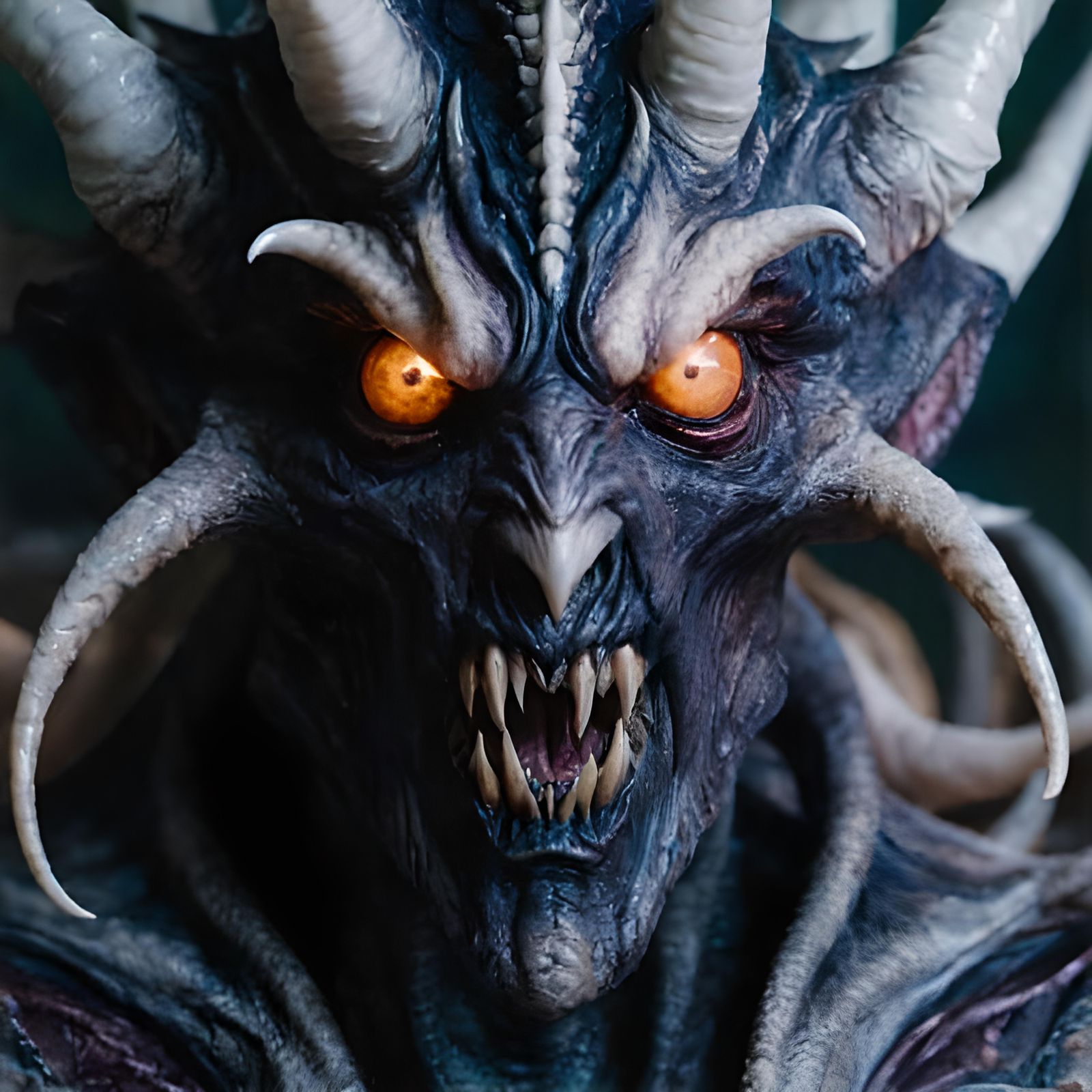 Literally a pure evil scary demon without a conscience with the scariest pair of evil eldritch horror demon eyes I have ...