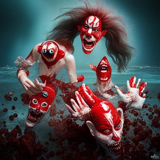 clowns in the ocean.
