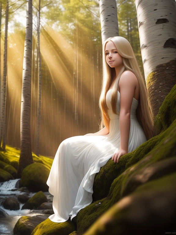 Peaceful Moment in the Woods