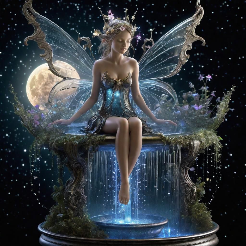 Enchanted Fountain  by @Mapleaf100color