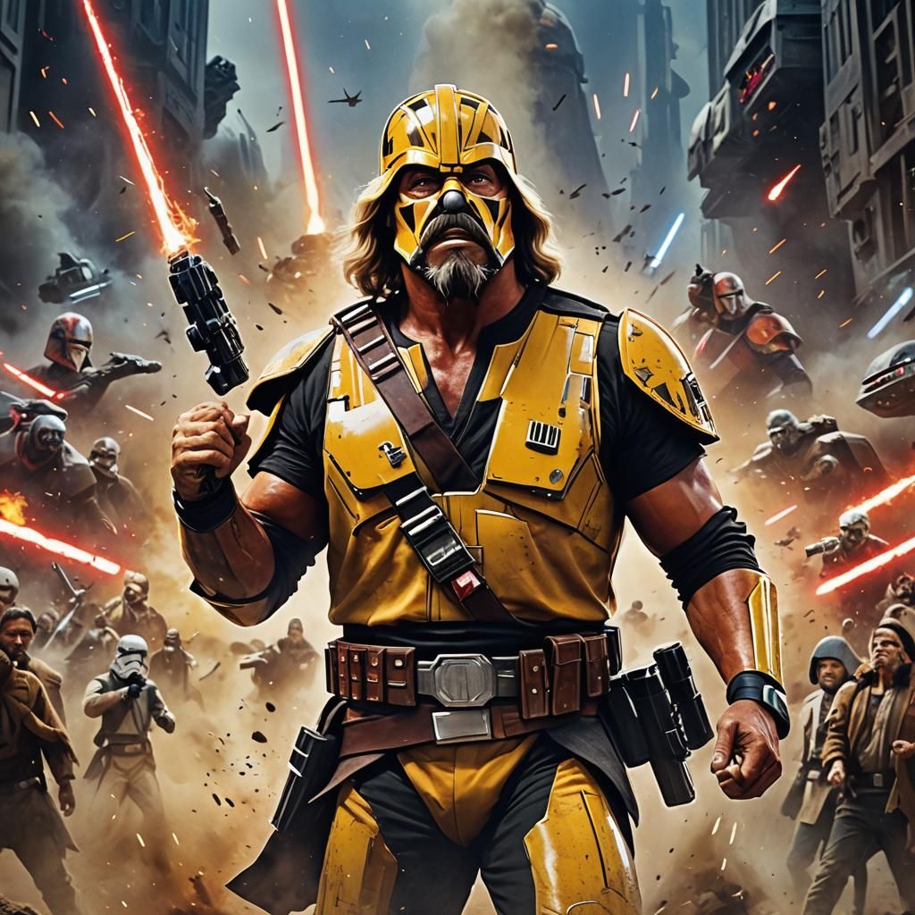giant movie poster "Star Wars l'impero colpisce HulkHogan"