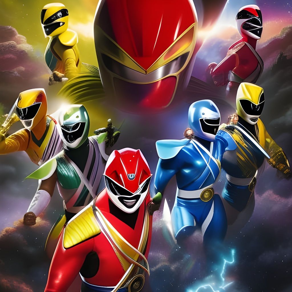 go go power rangers - AI Generated Artwork - NightCafe Creator