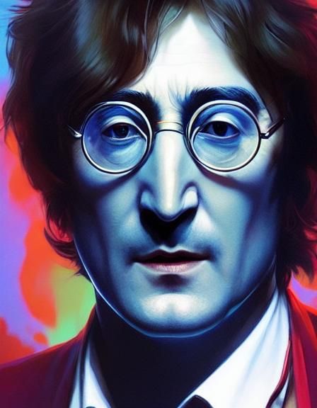 John Lennon, head and shoulders portrait, 8k resolution concept art ...