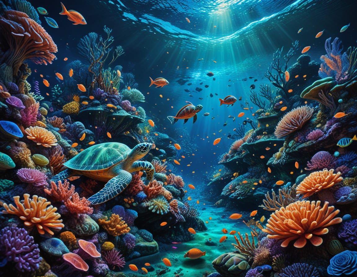 Under the sea  by @Heleanna