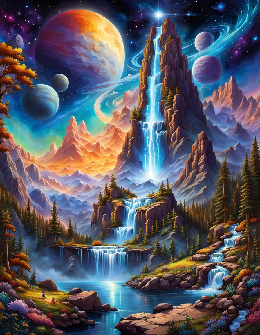 "Astral Cascade Harmony",  by @Timmy Contraros