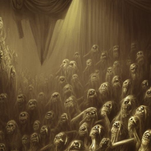 Zombie Muppets in a haunted