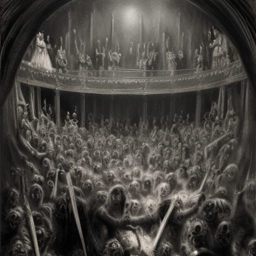 Zombie Muppets in a haunted theater
