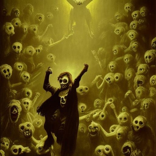 Zombie Muppets in a haunted theater