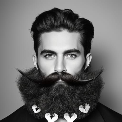 Long Mustache AI Generated Artwork NightCafe Creator