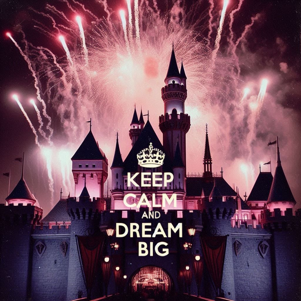 "Keep calm and Dream big"