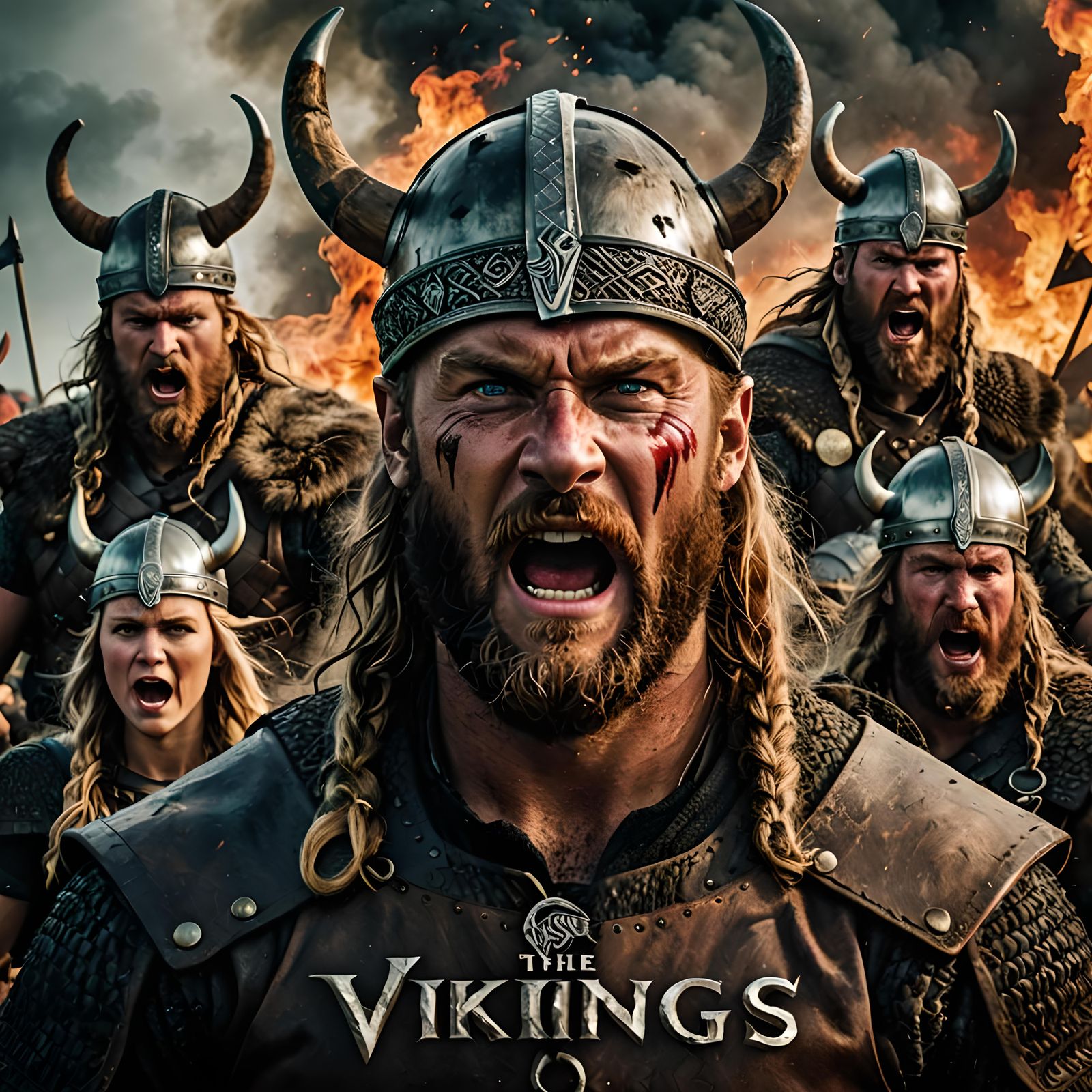 The Vikings Movie Poster - AI Generated Artwork - NightCafe Creator