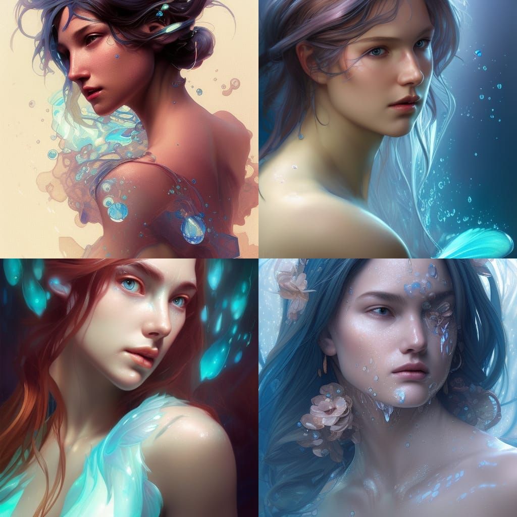 Water Fairy - Ai Generated Artwork - Nightcafe Creator