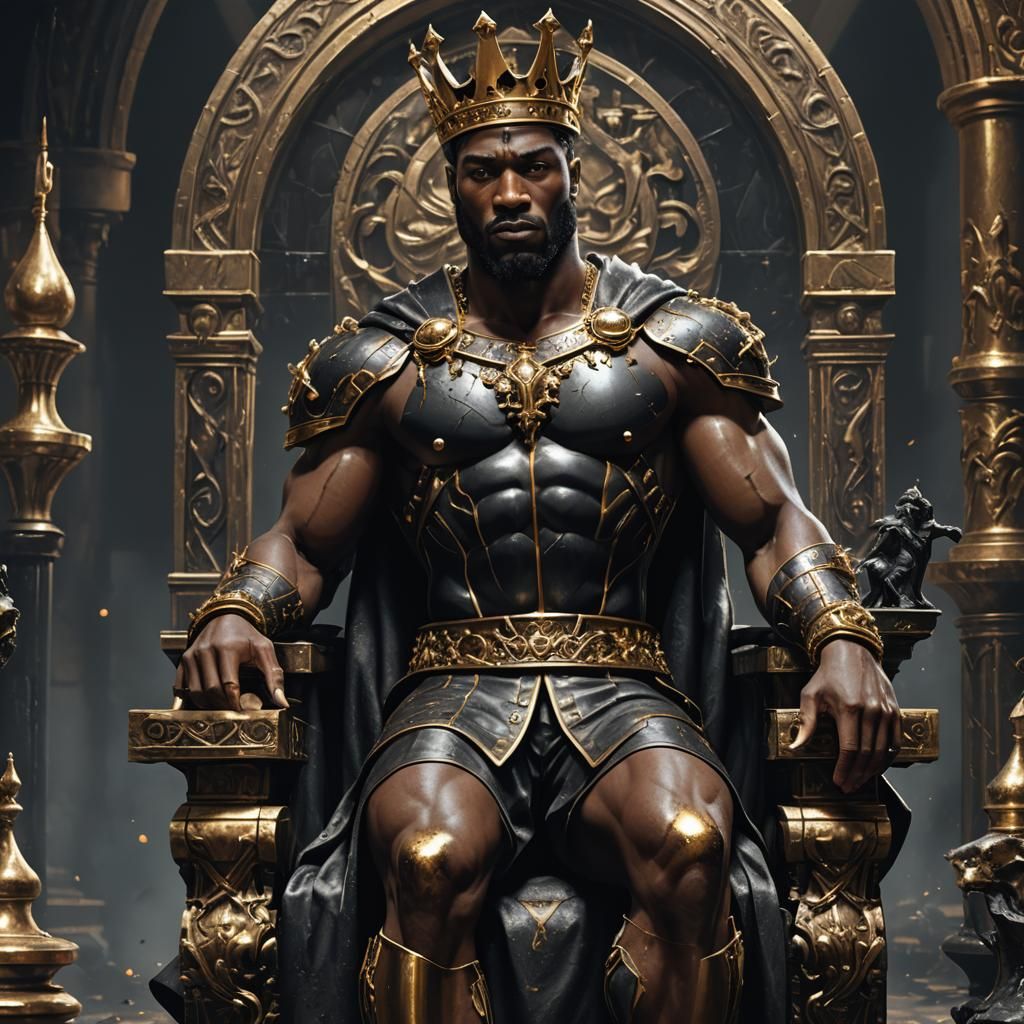 The Black King Chess Piece