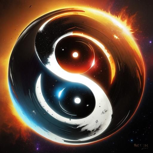 Galaxy yin yang