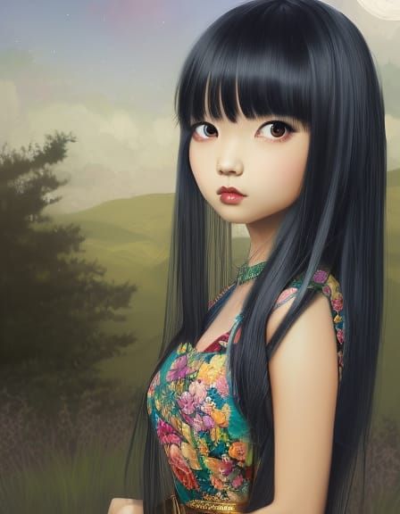 dreamy girl - AI Generated Artwork - NightCafe Creator