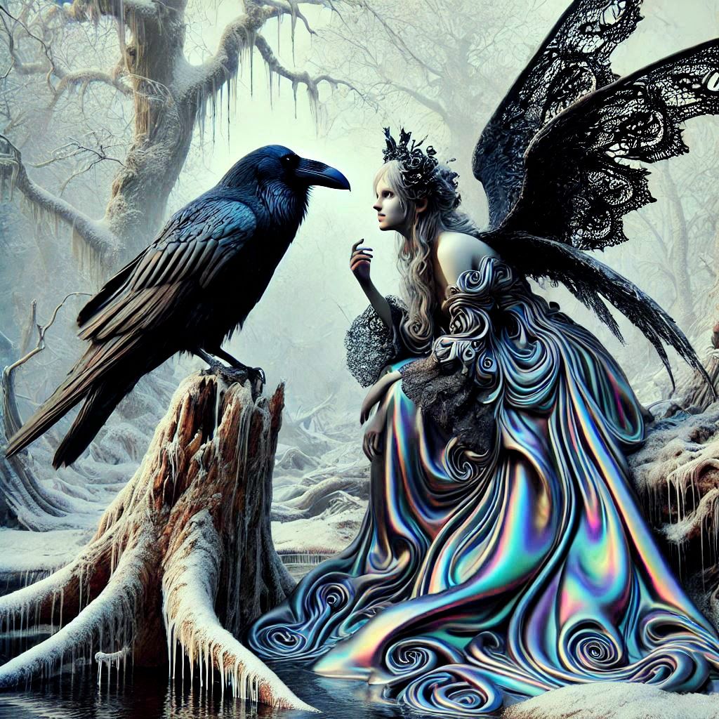 Raven and fairy