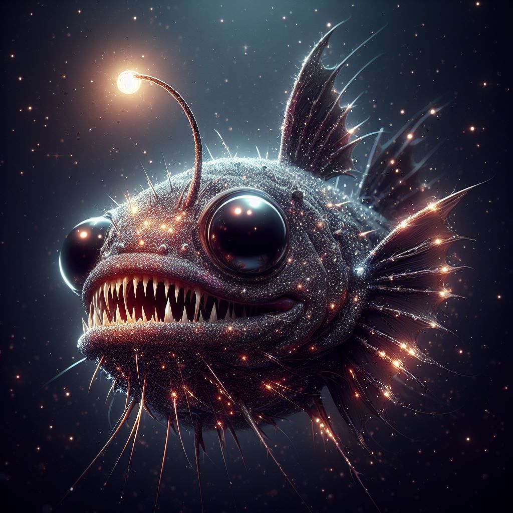 I call him Sparky (he's not a very good anglerfish) - AI Generated ...