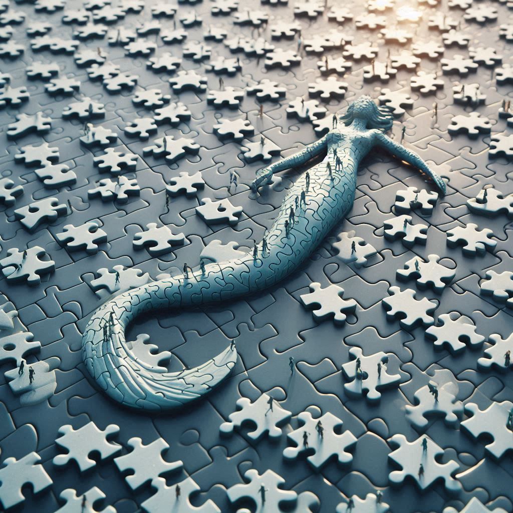 Puzzled mermaid