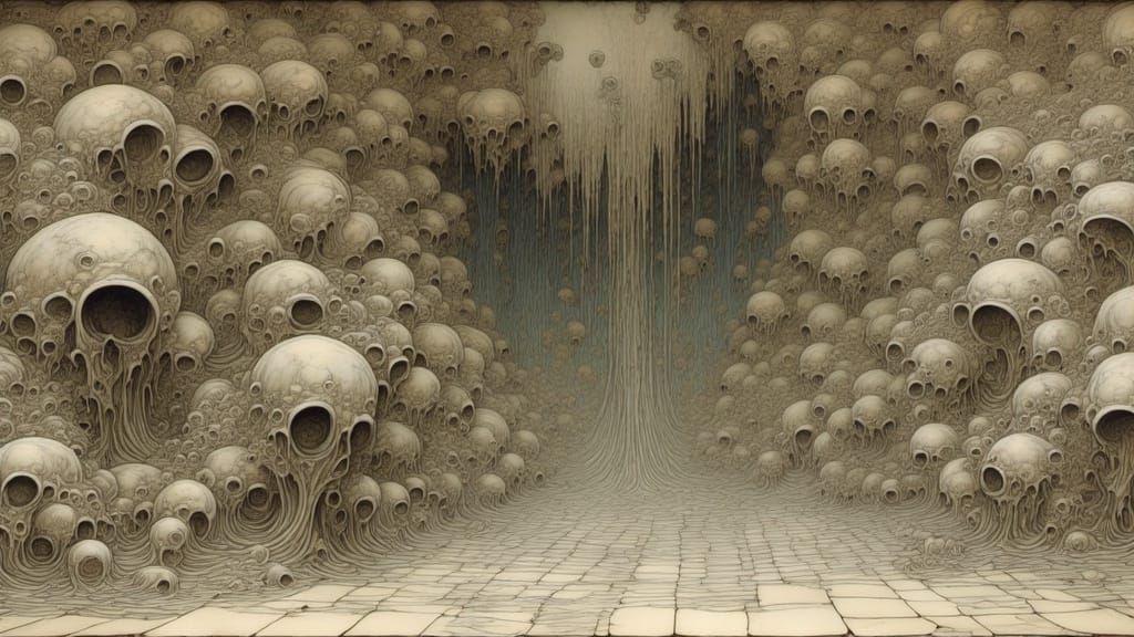 "Wet tissue stuck to tile." Ominous, Occult, Intricately Designed, Elegant, Scenic, Delicate; Complex, Albrecht Dürer, full color storybook...