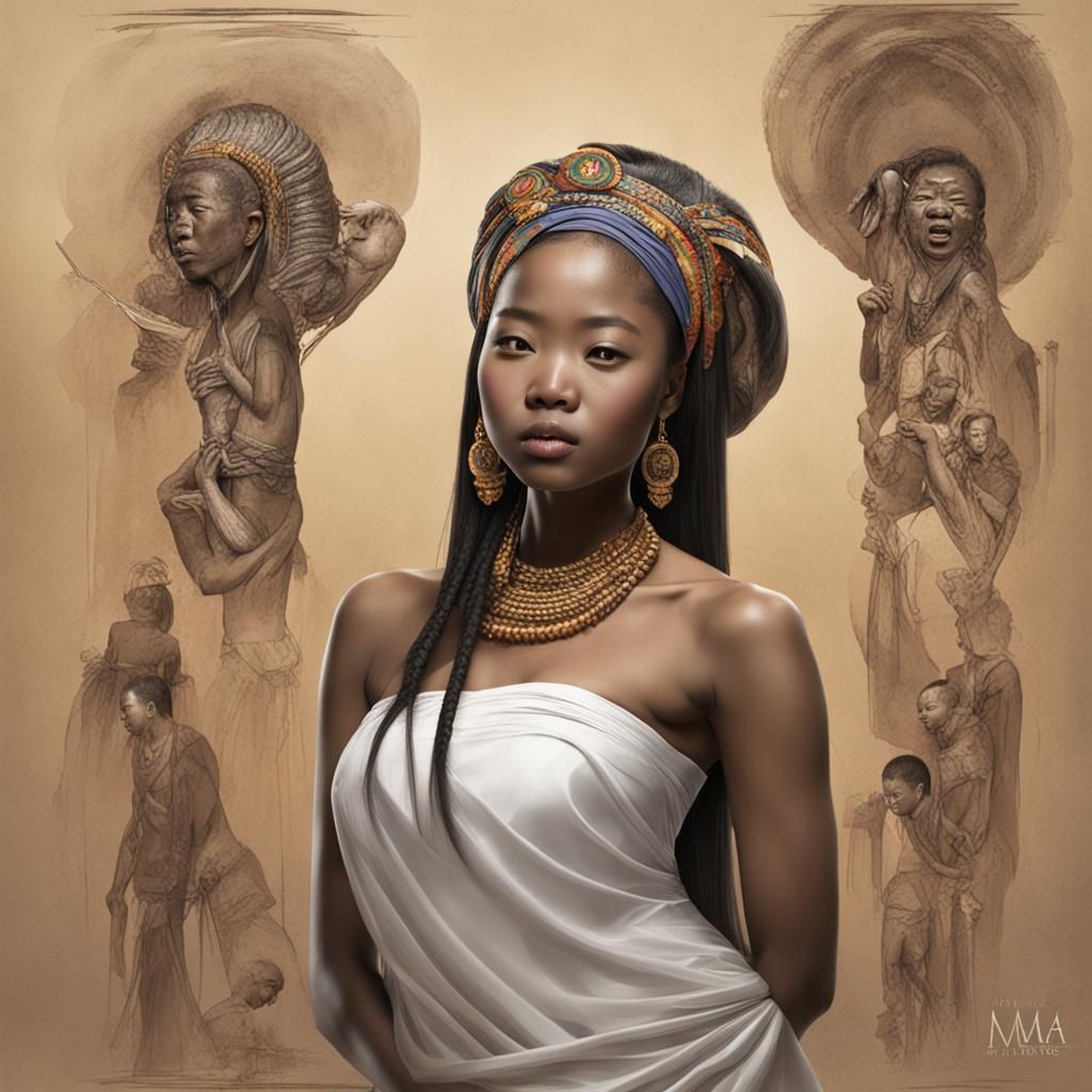 jolie métisse asiatique africaine  by @julien salmon