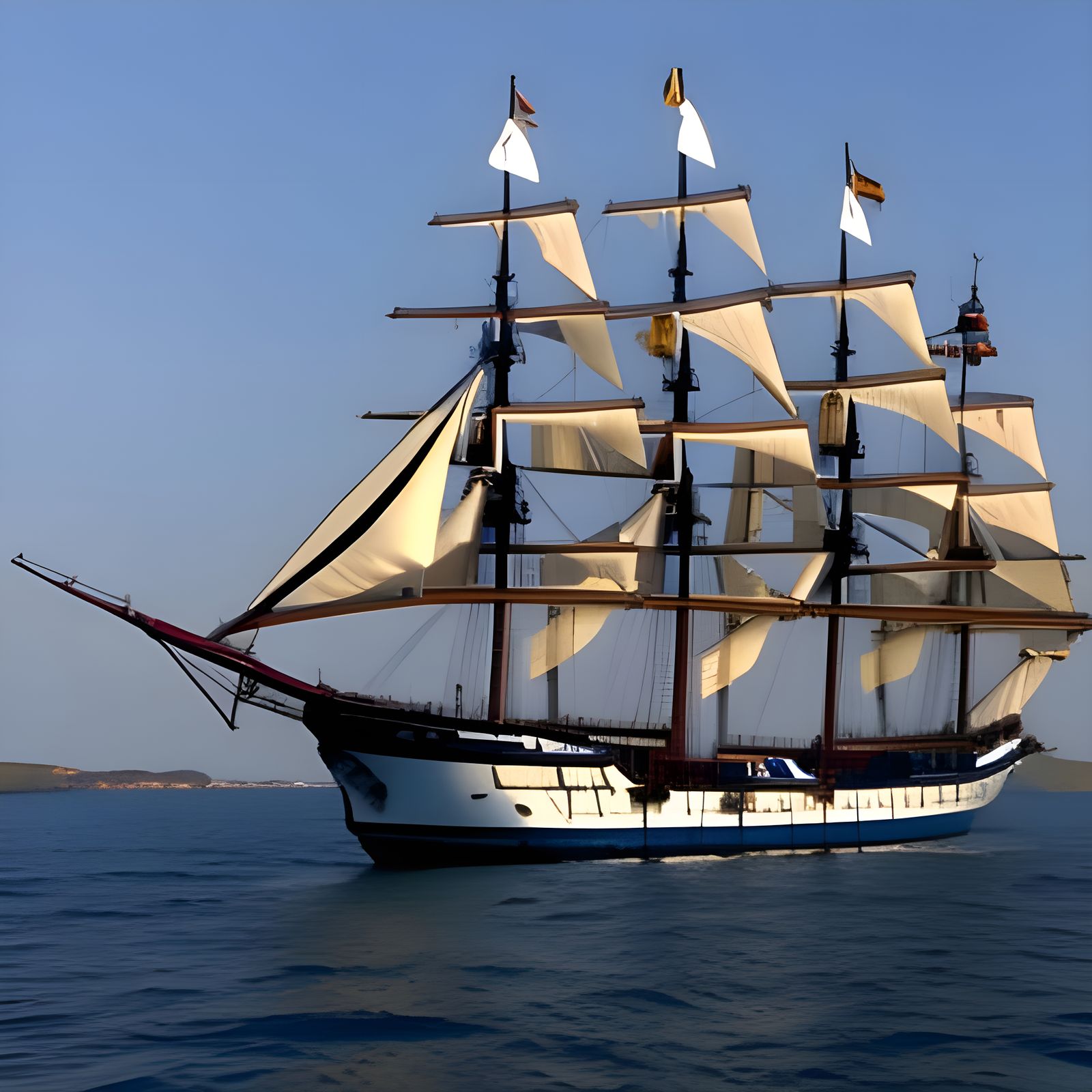 Tall Ships ,detailed With Sailers,time Of Napoleon Full Sail ,late 