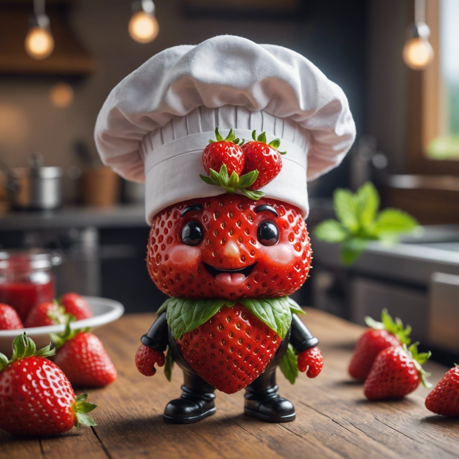 "chibi strawberrie is the chef  by @Elly 