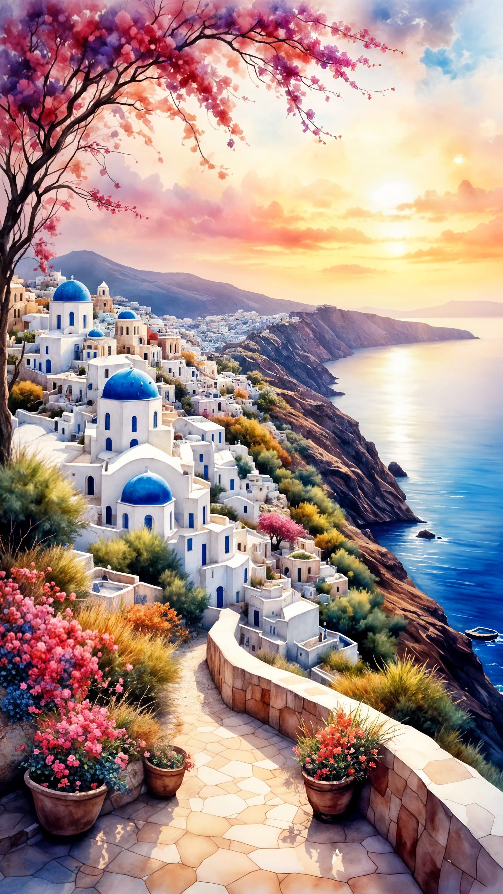 Santorini  by @Oblique Lens