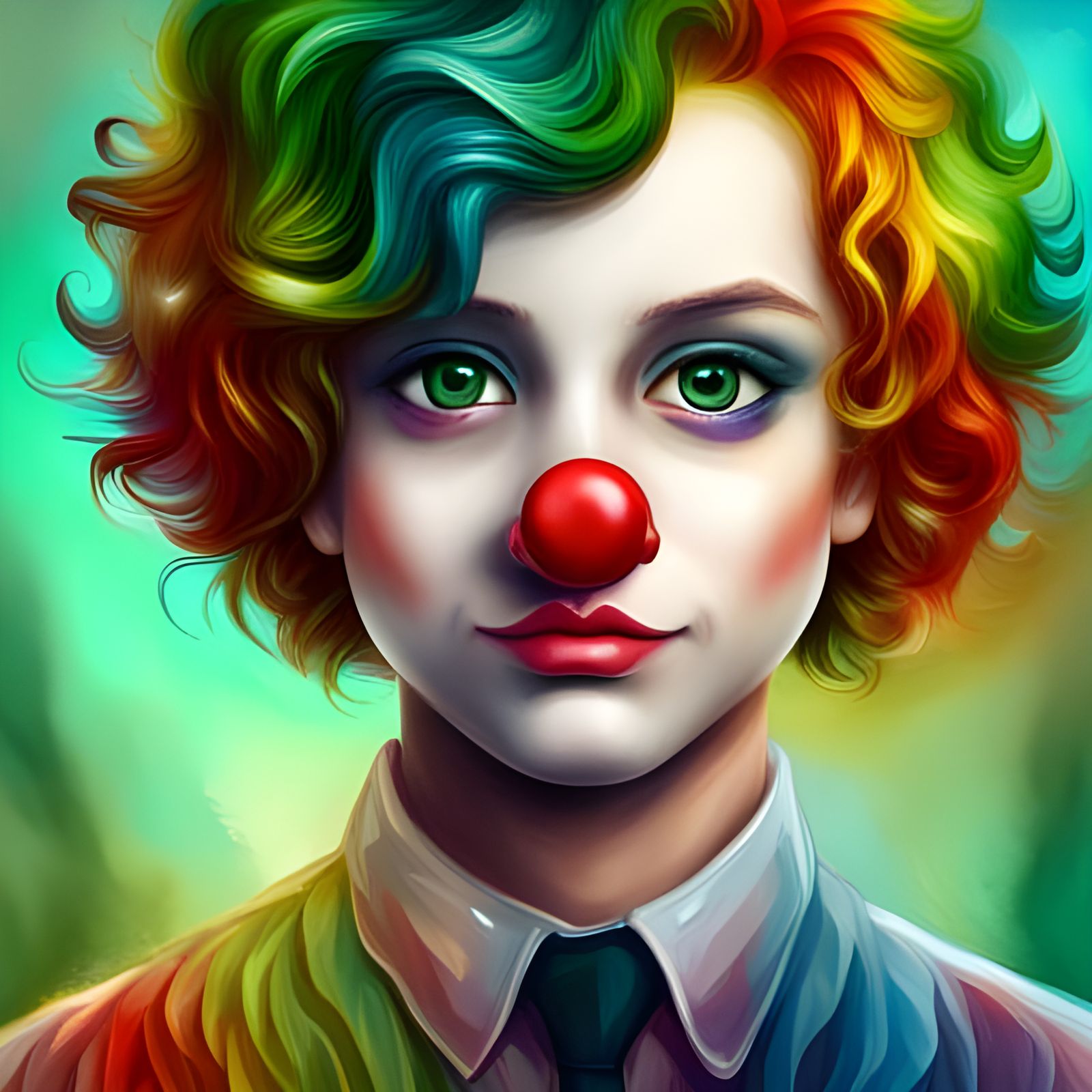 Young Clown with Big Circus Dreams   by @Kim