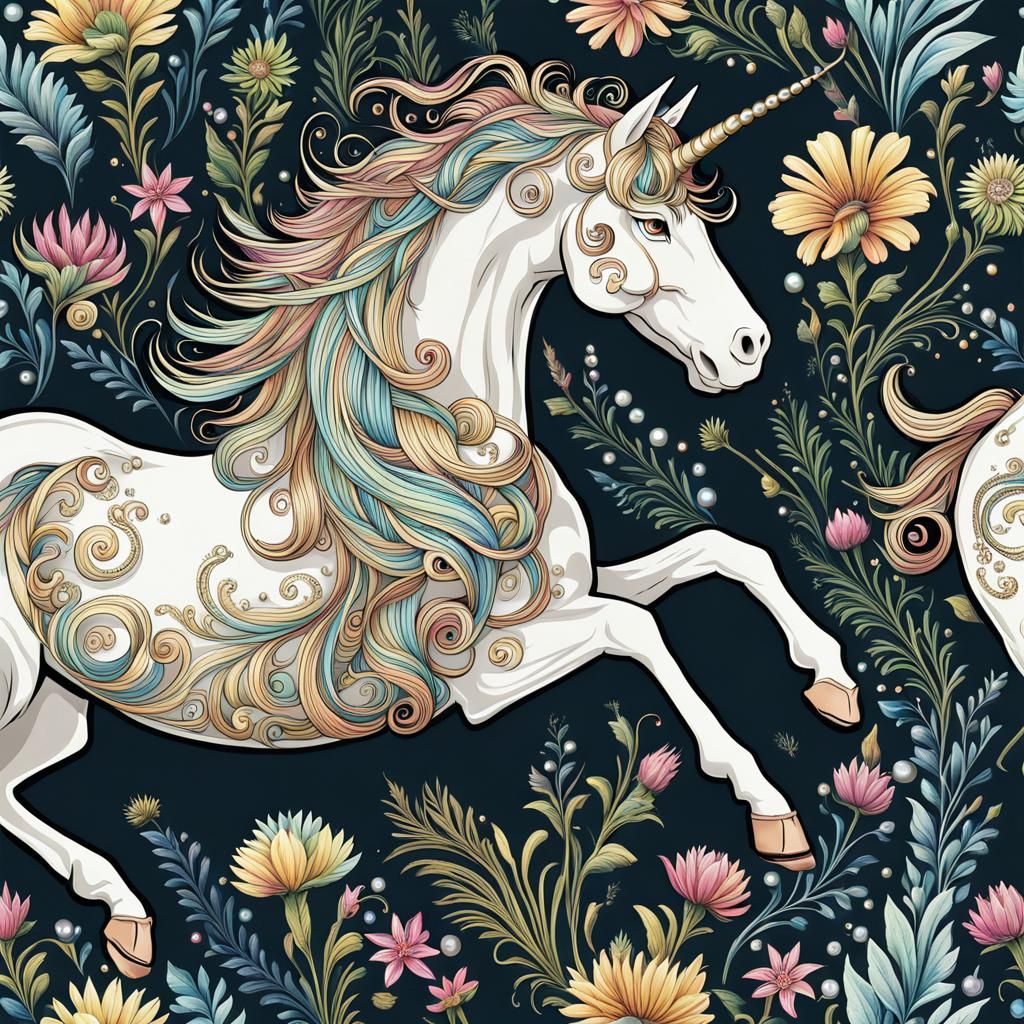 a magical unicorn