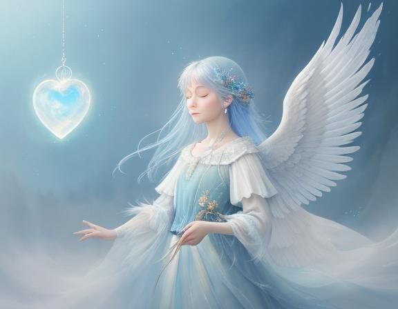 Moonstone angel